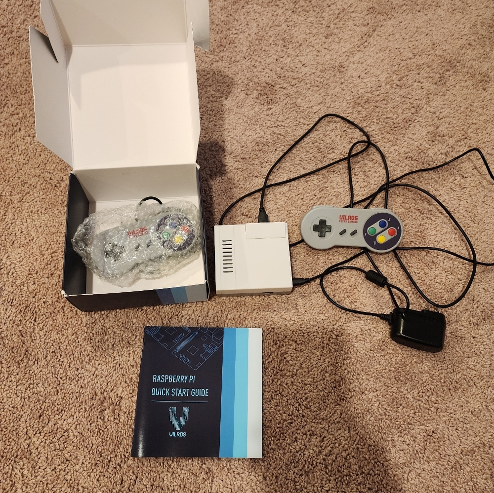 Vilros | Raspberry Pi 3 model B with Sega and Nintendo game card